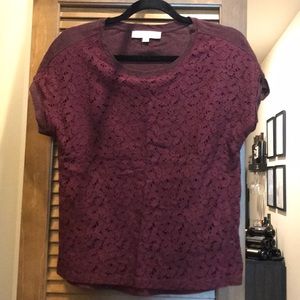 Wine Laced Short Sleeve Top